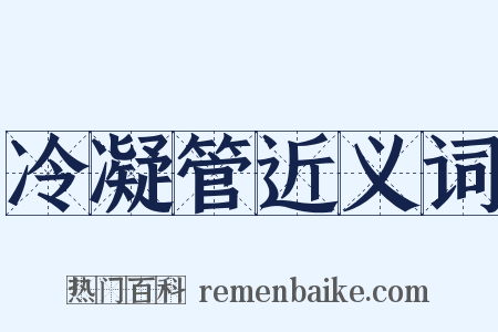 冷凝管近义词是什么意思的图片